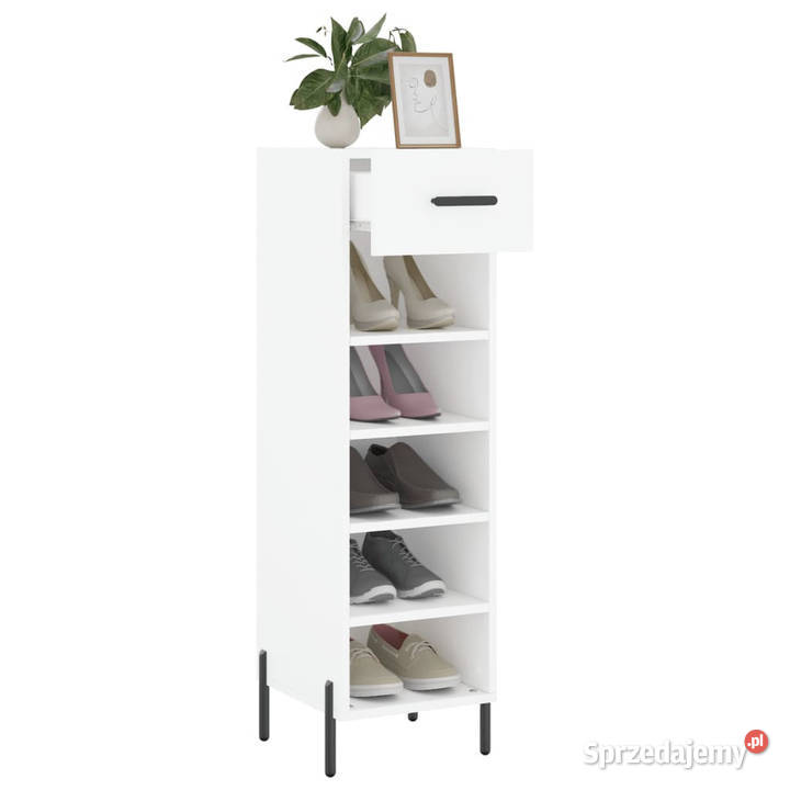 Szafka na buty biała 30x35x105 materiał sprzedam