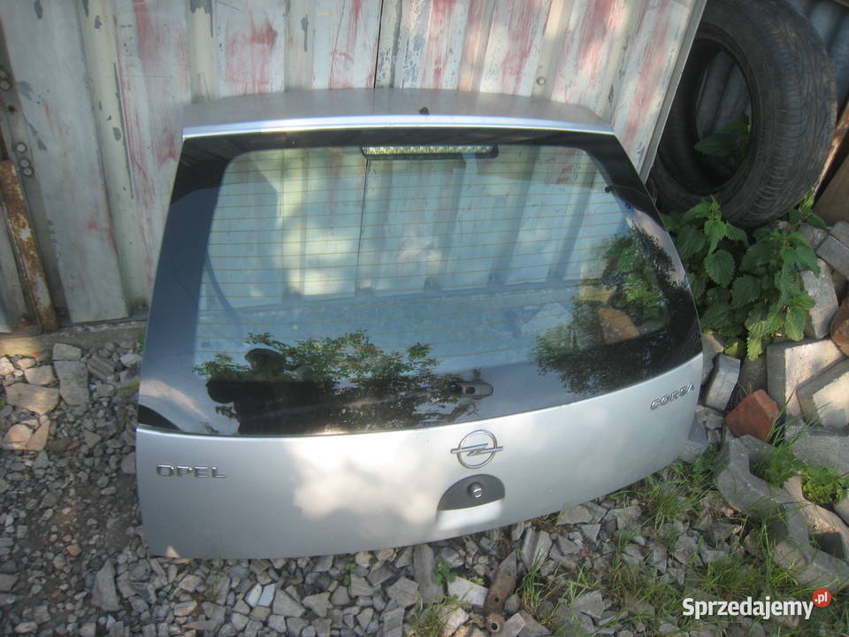 Klapa tylna bagażnika Opel Corsa C 0006 srebrna
