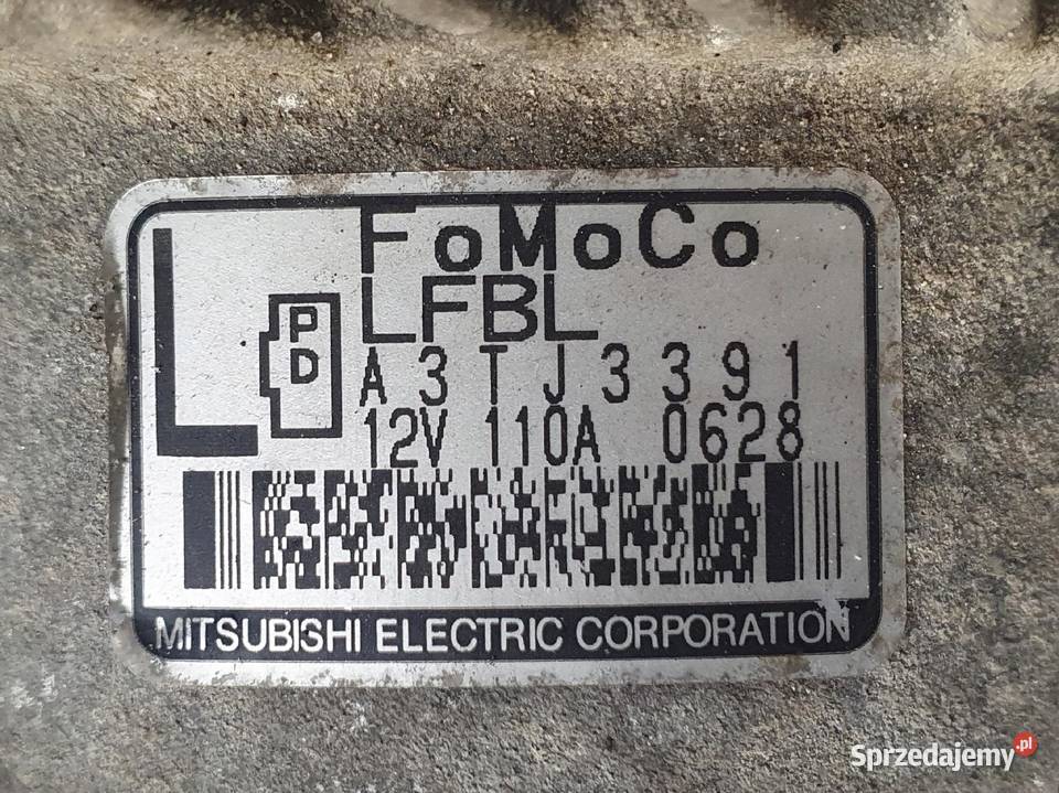 ALTERNATOR Mazda 6 20 16V oryginał A3TJ3391 110A Chełm sprzedam