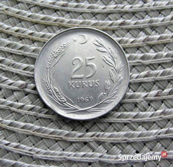 Turcja 25 Kurus 1969r Kalisz