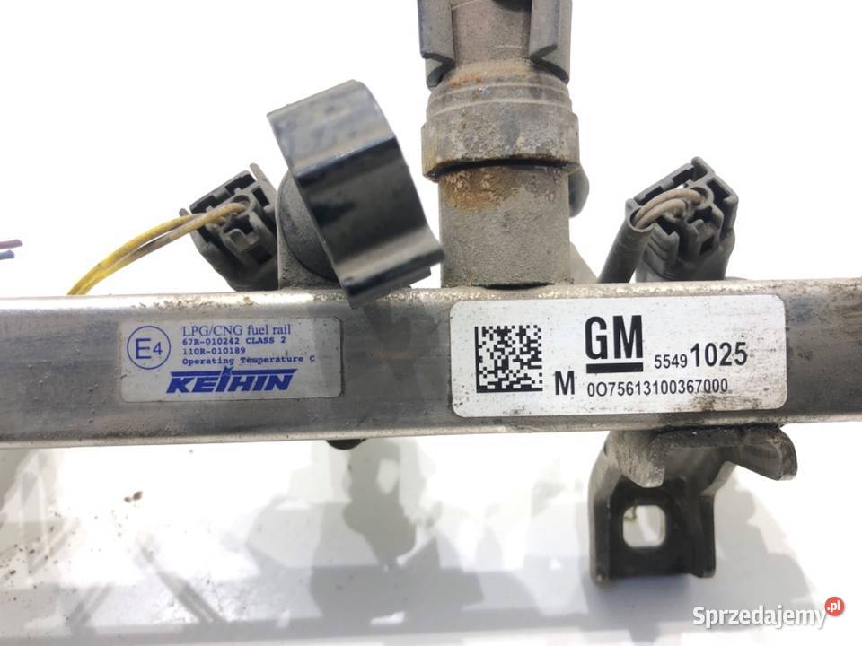 WTRYSKIWACZ LPG 55491025 WTRYSK GAZU GAZOWY Wtryskiwacze Części samochodowe