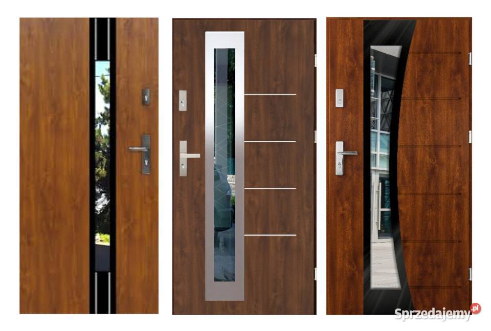 Drzwi zewnętrzne metalowe i drewniane ręki Pińczów sprzedam