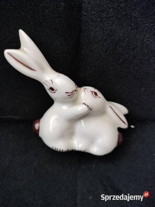 Figurka zające Ćmielów Chodzieżywawel