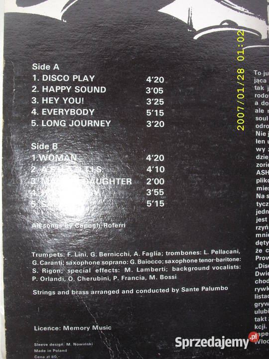 Dance CD ASHANTI DISCO PLAY płyta winylowa Wołów sprzedam