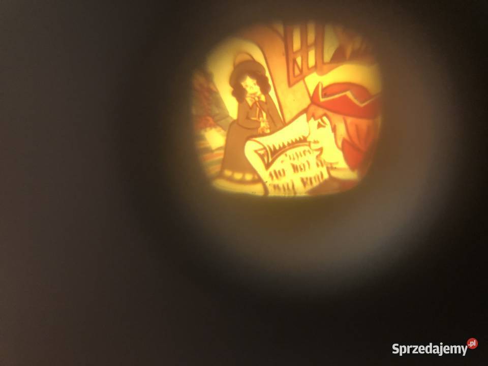 Telewizorek zabawka z przezroczami bajka o Jaworzno