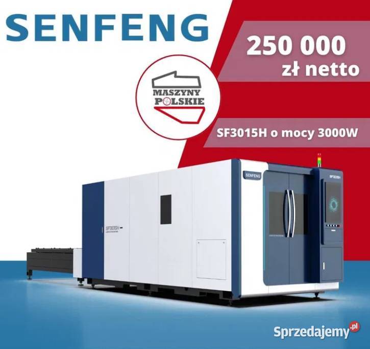 Super cena - Nowa wycinarka laserowa fiber SF3015H 3000W