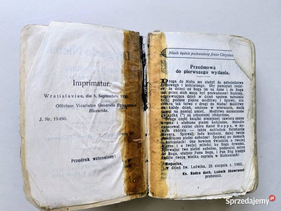 Stary modlitewnik 1930 r Rybnik