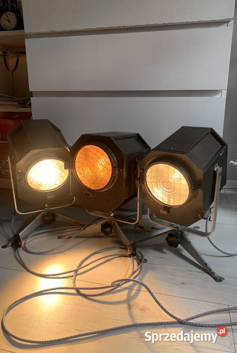Lampa teatralna PRL loft Poznań