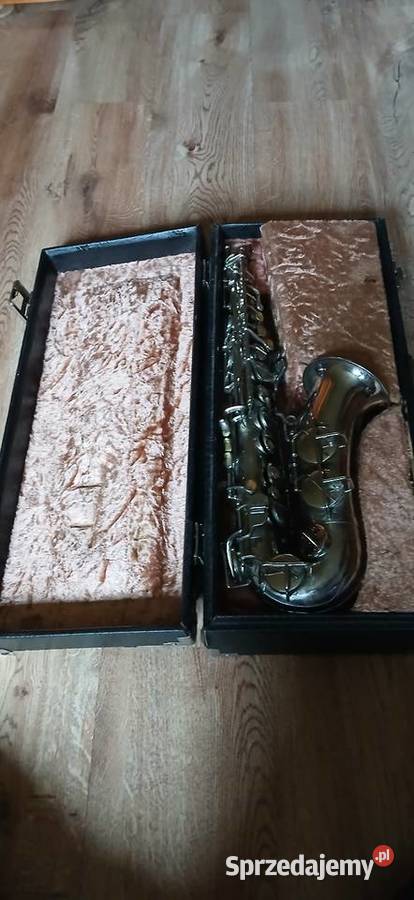 Stary mosiężny saksofon z lat 30 tych Niemcy Instrumenty dęte Kraków