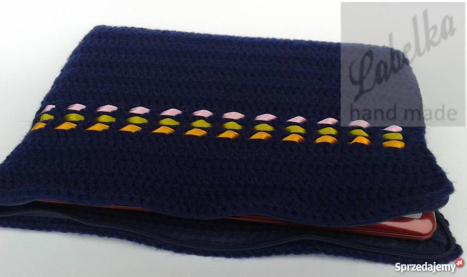 Pokrowiec etui granatowy na laptop ręcznie torby i pokrowce Białystok