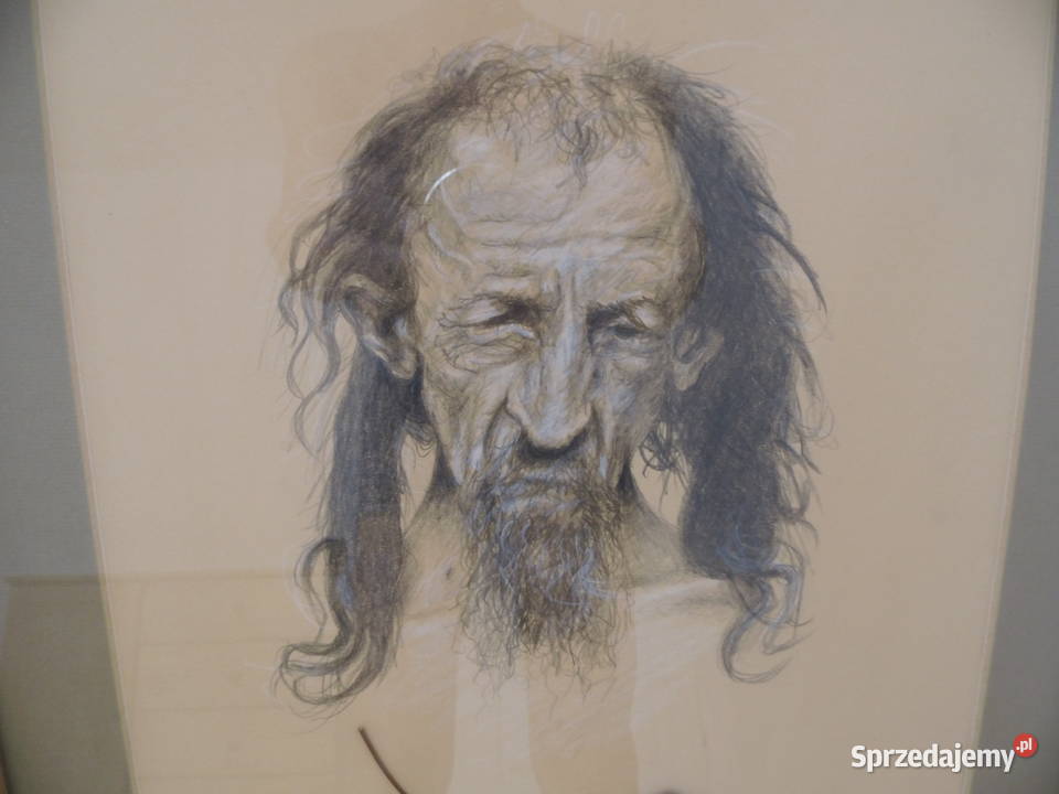 Pastela Stary człowiek Oryginał Radzewice