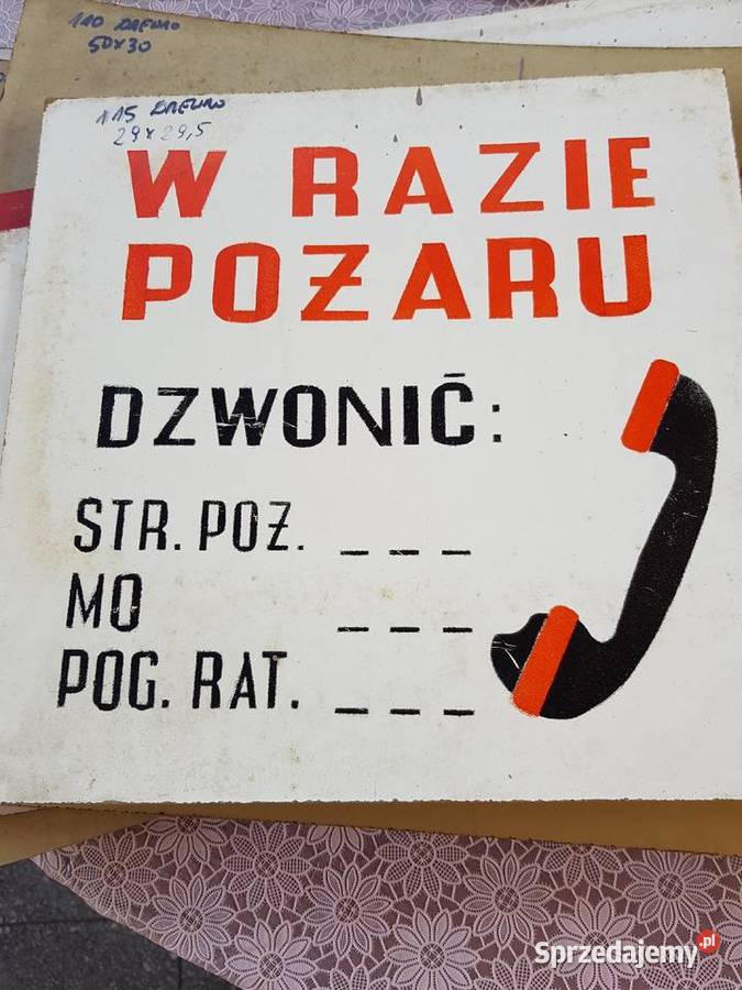 Lata 70teZ kolekcjiTablice różne z PRLu Pozostałe