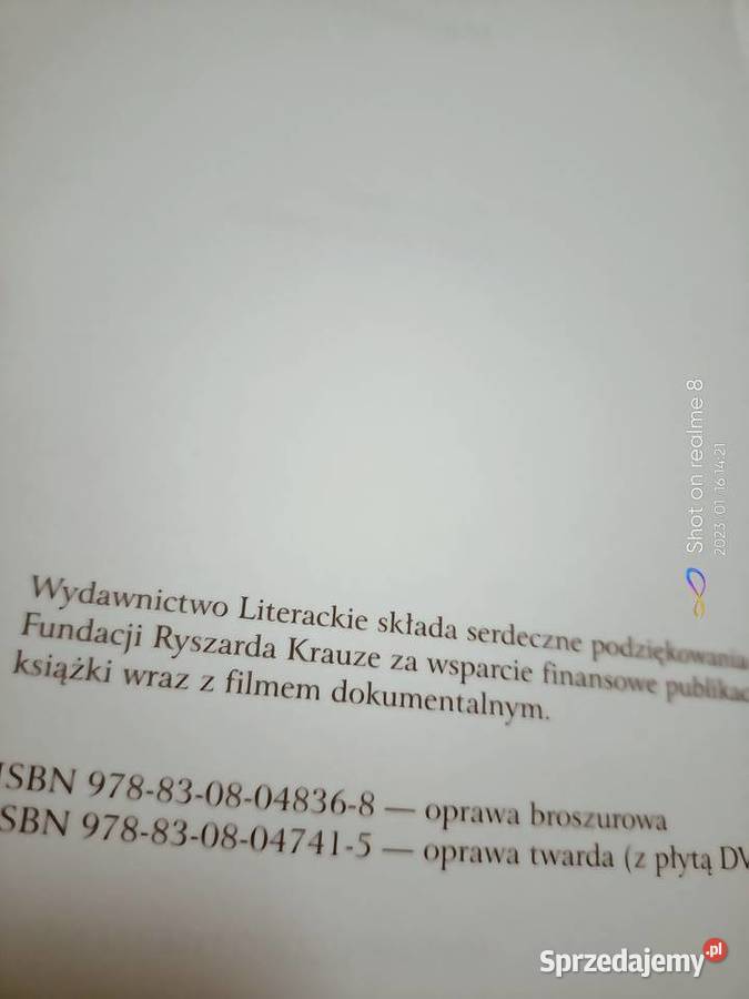 Wałęsa książki Adamowicz wstęp Marzenia i Warszawa sprzedam