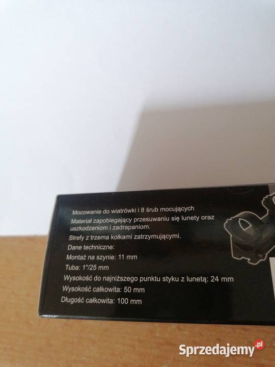 Montaż calowy jednoczęściowy na wiatrówkę i nie Ruda Śląska
