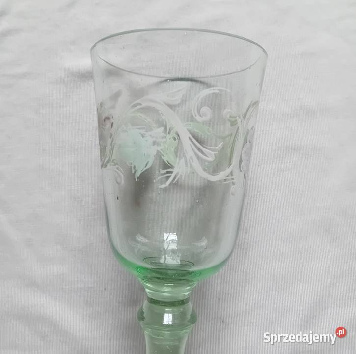 Ręcznie malowany kieliszek do wina Forest Glass
