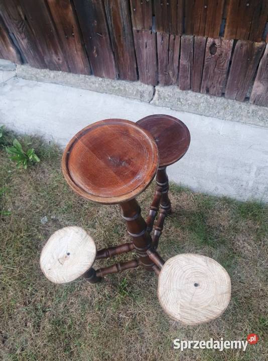 Kwietnik drewniany prl Jędrzejów sprzedam