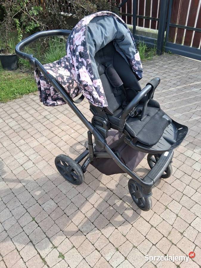 Wózek 2w1 Roan Bloom Kwiaty Gondola Spacerówka Amortyzatory  Jasionka