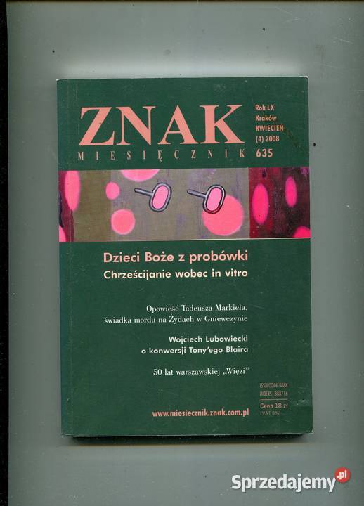 Znak Miesięcznik 2008 8 635 Szczecin
