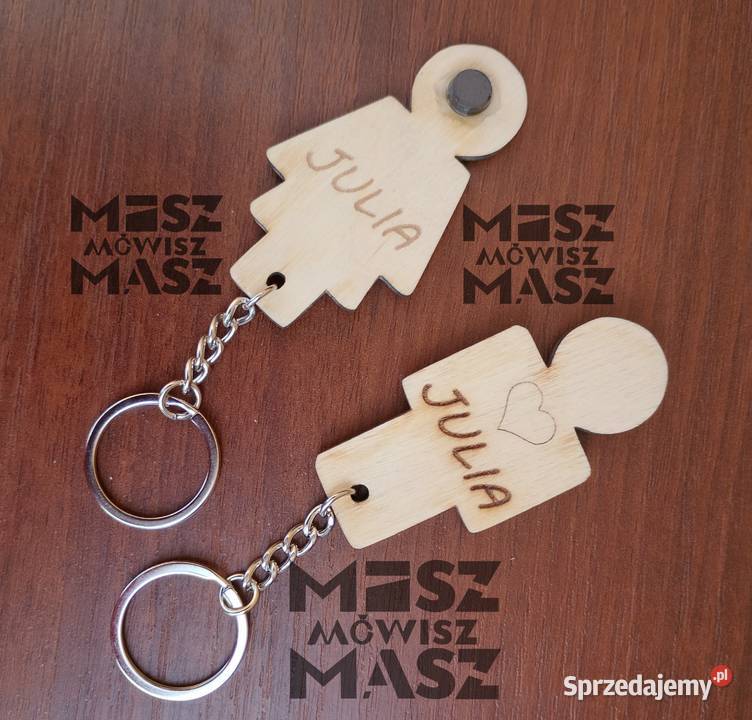 Domek na klucze parapetówka para breloki Racot