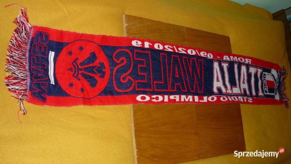 Szalik kibica Rugby Italia Wales 09022019 Stadio sprzedam