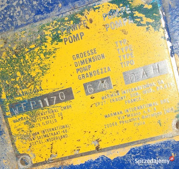 Pompa wirowa Warman WEP1170 64 AH opolskie Opole