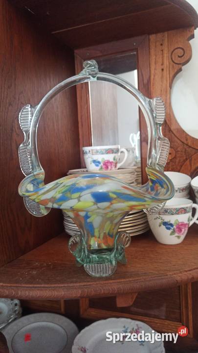 Koszyczek Szklany Typowe lat 6070 Szklane wyroby Porcelana i szkło Gdańsk