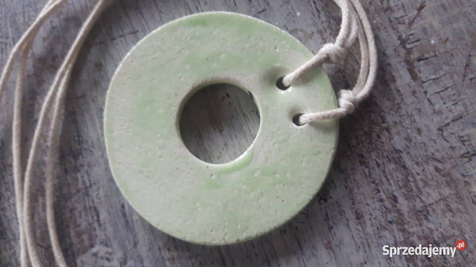 Naszyjnik ceramiczny ręcznie wykonany Otwock sprzedam