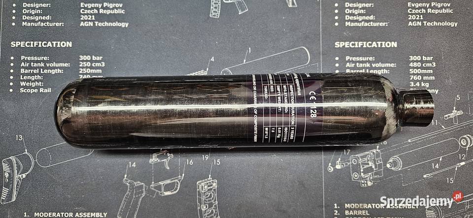 Butla kartusz do wiatrówek FX 300 BAR 05 l Nieporęt