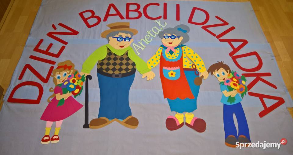 Dekoracje na Dzień Babci i Dziadka z brystolu