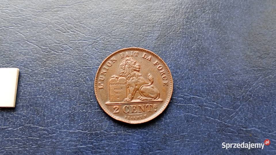 STare monety 2 cent 1919 Belgia