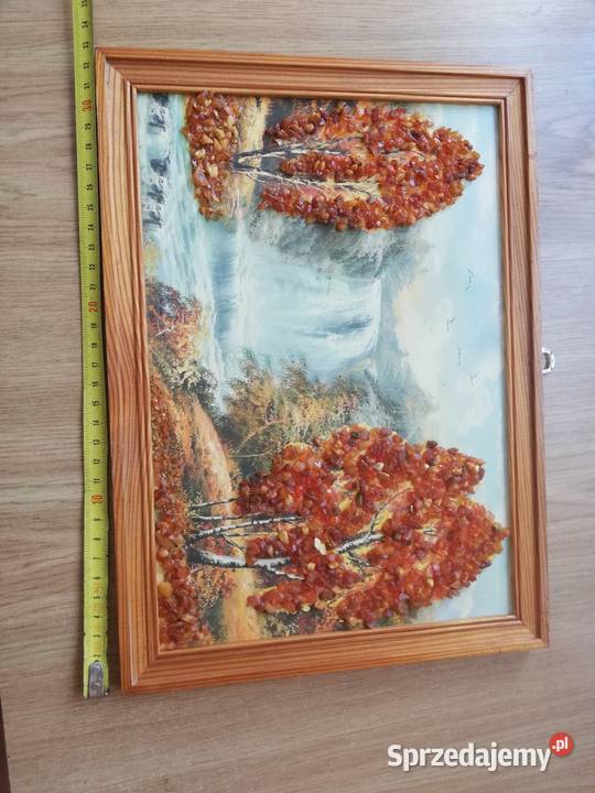 Obraz z bursztynu Wyposażenie wnętrz Warszawa