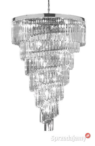 Hereford Spiral Chrome żyrandol kryształowy Katowice