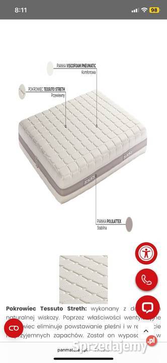 Super materac 120x200 Gdańsk sprzedam