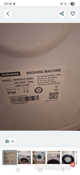 samsung pralka Pralki i suszarki Mysłowice