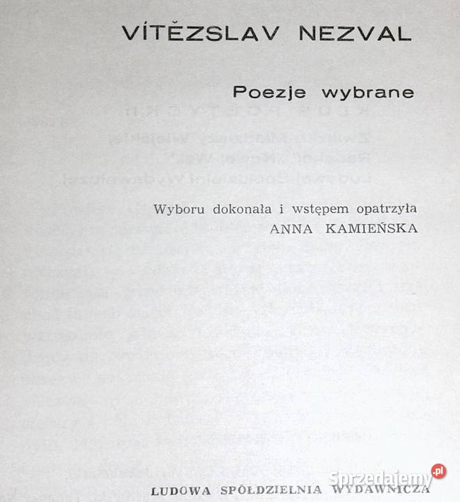 Poezje wybrane Vitezslav Nezval