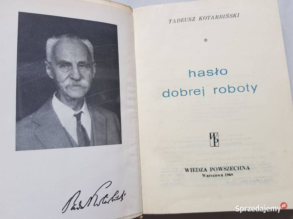 Hasło roboty Tadeusz Kotarbiński Pierwsze Kielce
