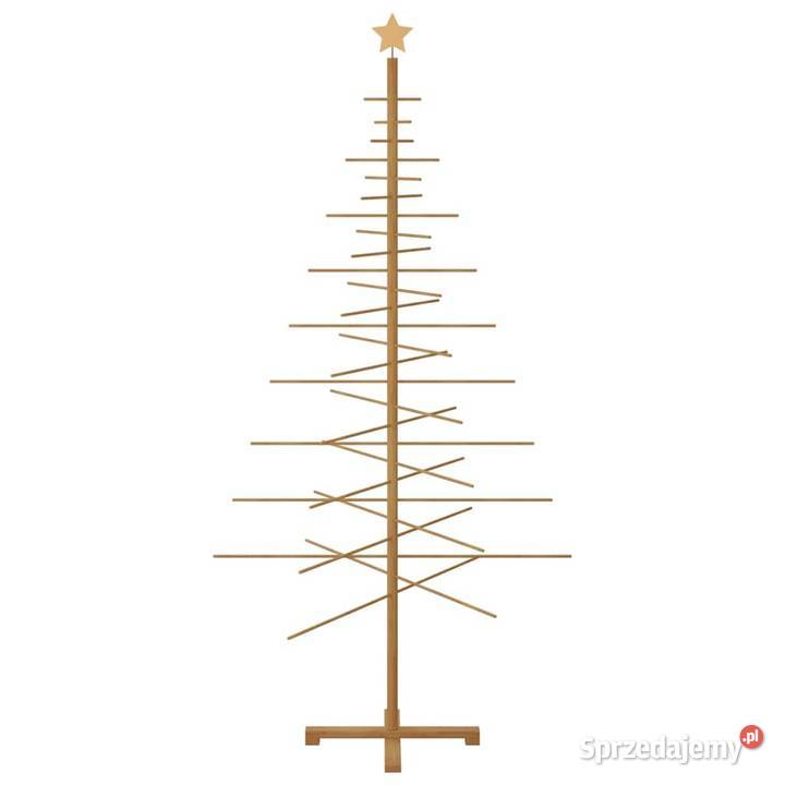 vidaXL Drewniana choinka z podstawą Brązowy 210 Boże Narodzenie Warszawa