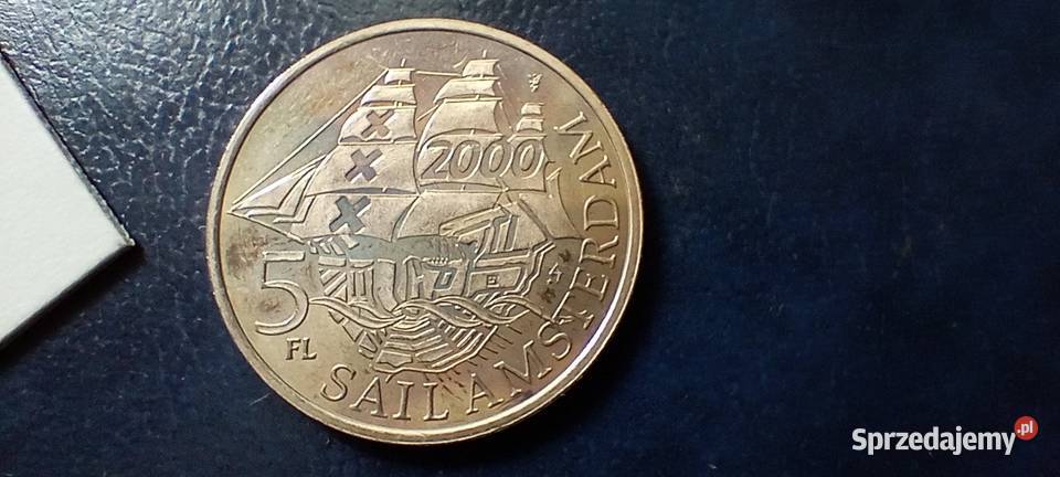Stare monety 5 Floren 2000 Holandia 1 Lesko