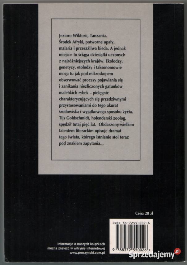 WYMARZONE JEZIORO DARWINA GOLDSCHMIDT TIJS Radom