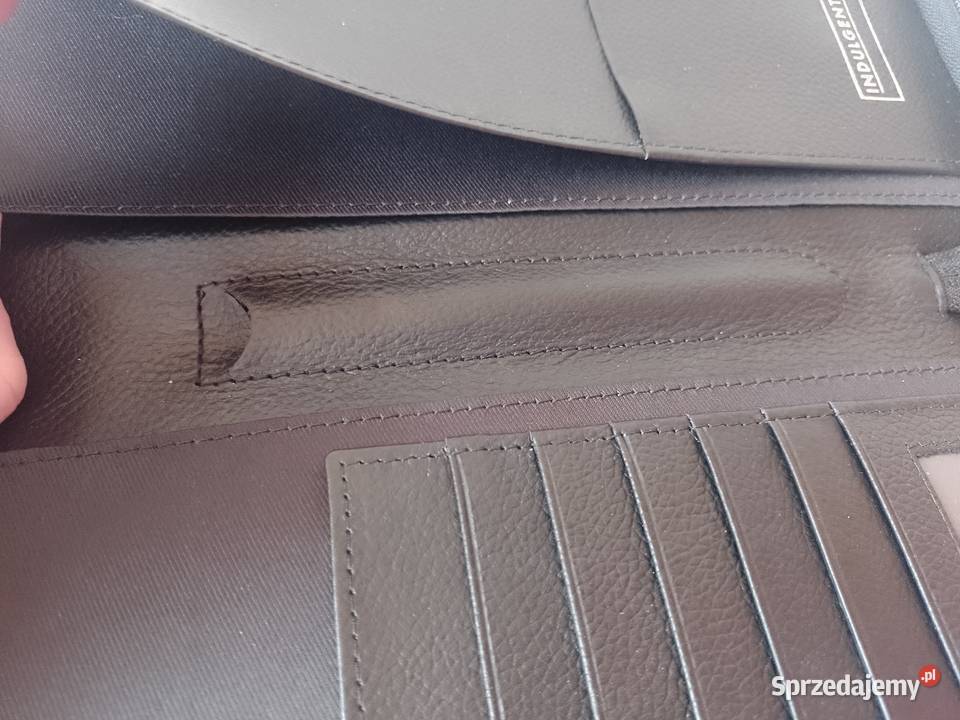 Genuine LeatherDuży skórzany Portfel na karty z Kraków