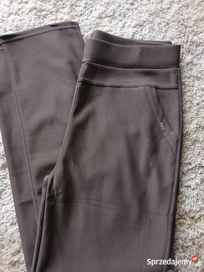 Eleganckie spodnie klasyczne 23xl brązowy/beżowy dolnośląskie Legnica