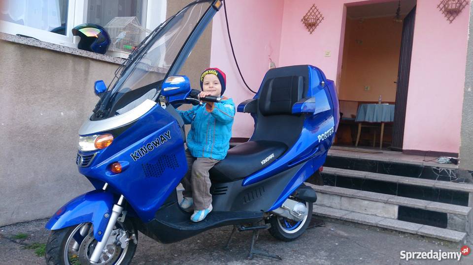 do skuter z dachem Kingway poster silnika silni Lasowice Małe