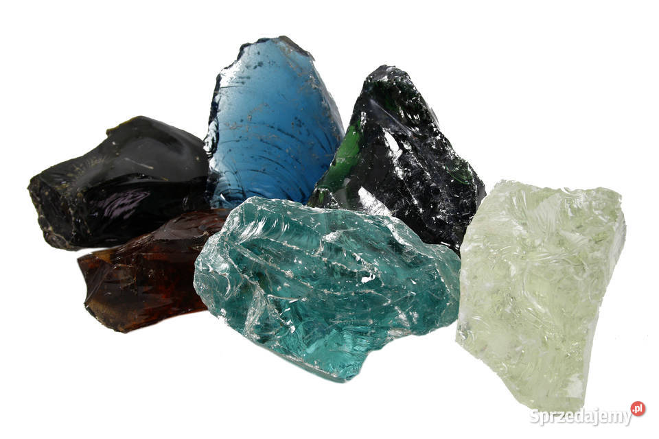 Szkło do gabionów ogrodu Bryła szklana kamień Pozostałe mazowieckie Cieśle