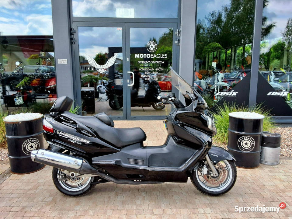 Suzuki Burgman Bezwypadkowyładnyopłaconyczysty kufry Bicz