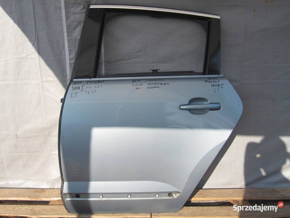 PEUGEOT 3008 I 12r drzwi lewe tył Drzwi sprzedam