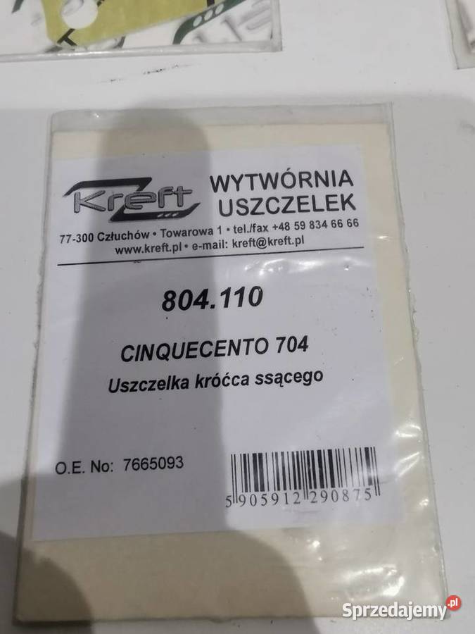 Fiat Cinquecento Uszczelka krócca ssącego NOWA małopolskie Kraków sprzedam