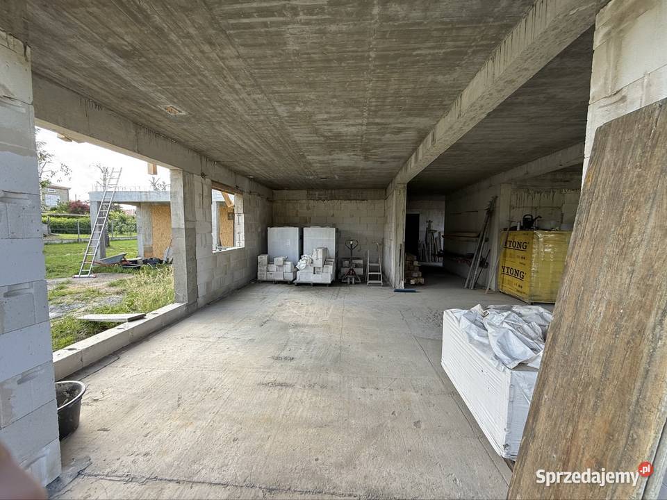 Działka z domem 24 ary dom 186m2 surowy otwarty Sprzedaż Jedlicze