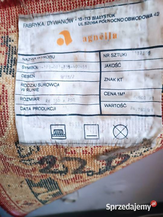 Dywan Agnella Retro Prl Vintage 250 x 150 Różan