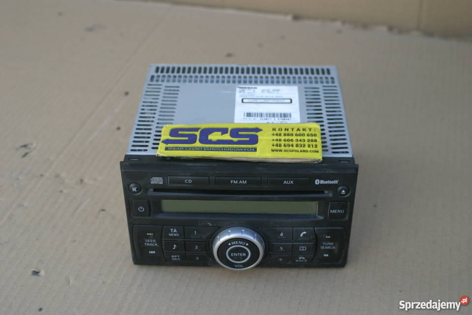 NISSAN XTRAIL RADIO 28185JG40B STAN TECHNICZNY Części Bieleń
