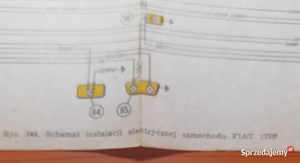 schematy instalacji elektrycznej 125p Trabant mazowieckie Bodzanów